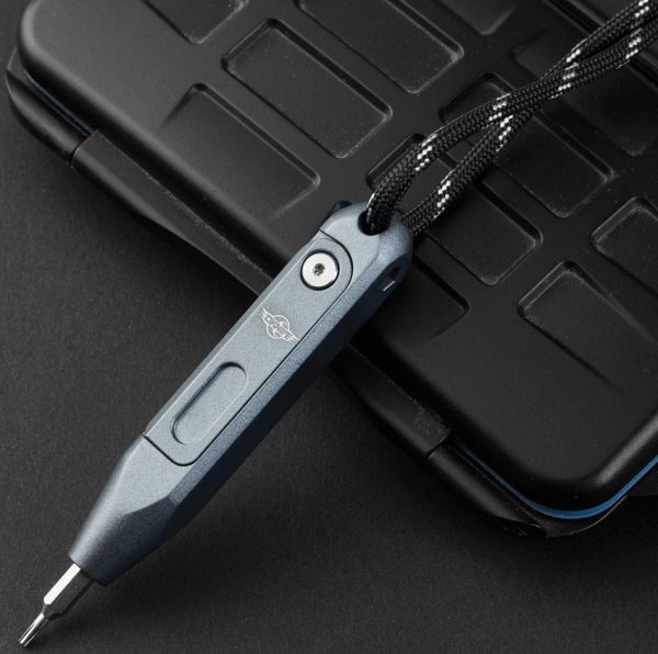 Oknife Otacle D1 Lite Blue Titanium Hex Bit Tool