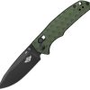 Oknife Rubato 3 Rail Lock Drop Point OD Green