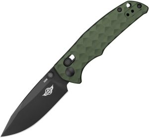 Oknife Rubato 3 Rail Lock Drop Point OD Green