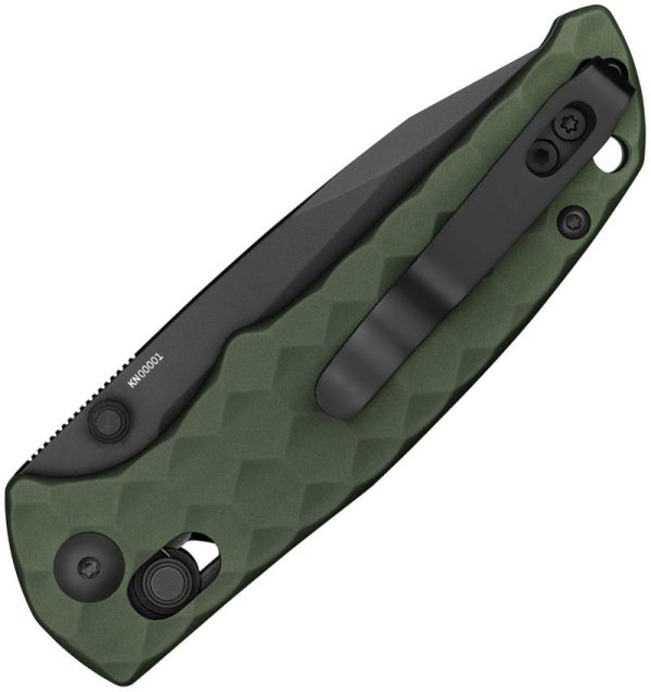 Oknife Rubato 3 Rail Lock Drop Point OD Green