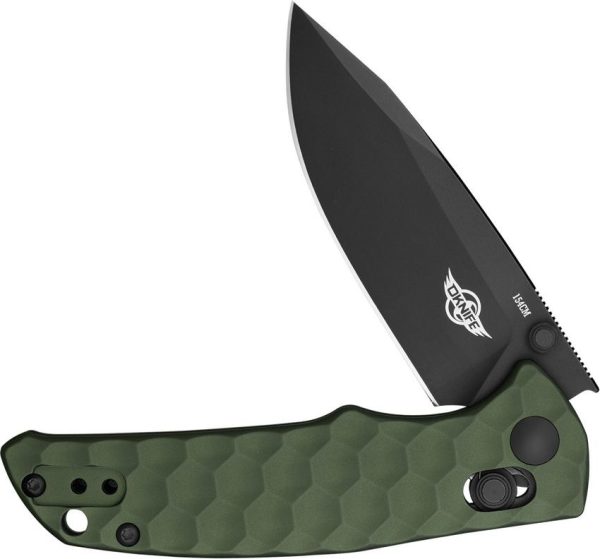 Oknife Rubato 3 Rail Lock Drop Point OD Green