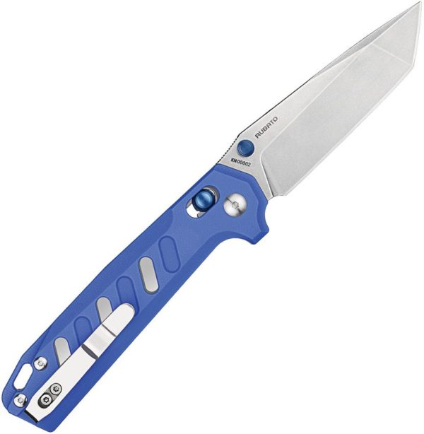 Oknife Rubato Rail Lock Satin Blue G10