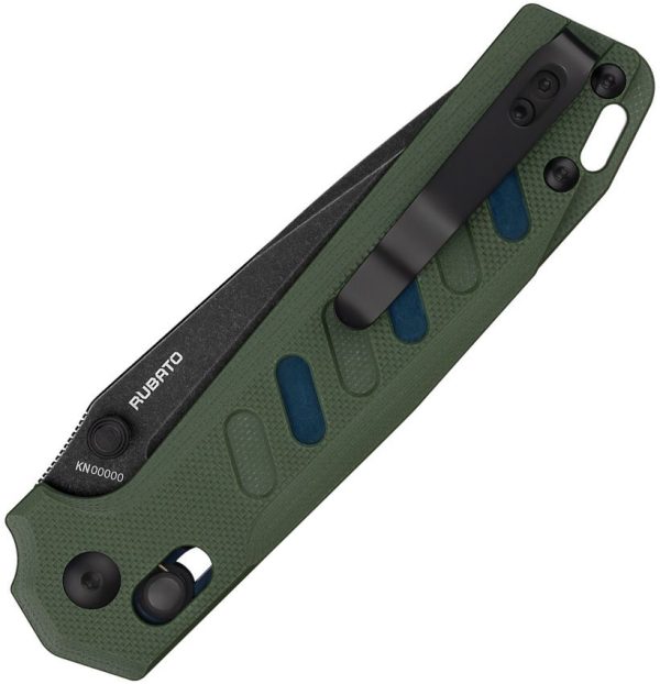 Oknife Rubato Rail Lock Stonewash OD Green