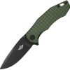 Oknife Spurdog Linerlock D2 OD Green Aluminum