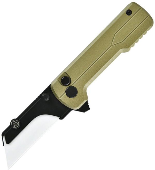 Oknife Otacle U1 Ultra Button Lock Folding Knife Olive Green