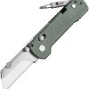 Oknife Otacle U1 Pro Rail Lock - Green Micarta
