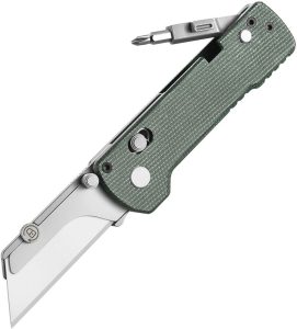 Oknife Otacle U1 Pro Rail Lock - Green Micarta