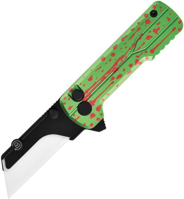 Oknife Otacle U1 Ultra Button Lock - Zombie Green
