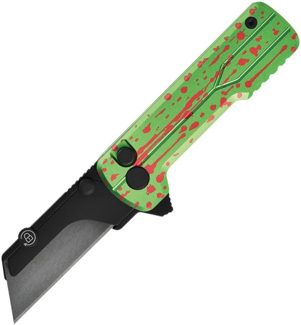 Oknife Otacle U1 Ultra Button Lock - Zombie Green
