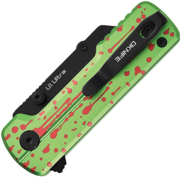 Oknife Otacle U1 Ultra Button Lock - Zombie Green
