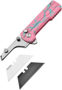 Oknife Otacle U1 Ultra Button Lock Folding Knife Zombie Pink