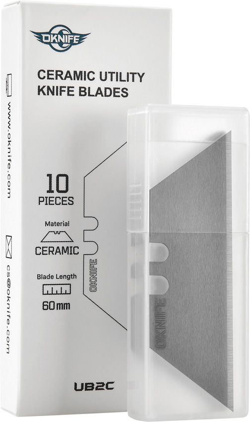 Oknife Ceramic Utility Blades - Pack of 10 Black