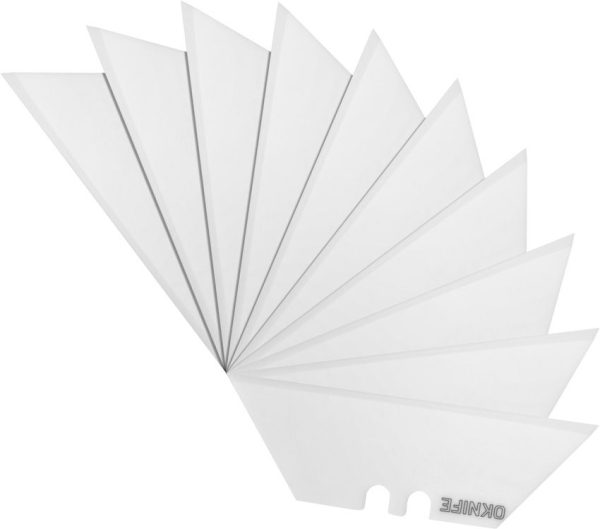 Oknife Ceramic Utility Blades White - Pack of 10