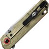 Oknife XEN-OAL Framelock Folding Knife S45VN Olive Green