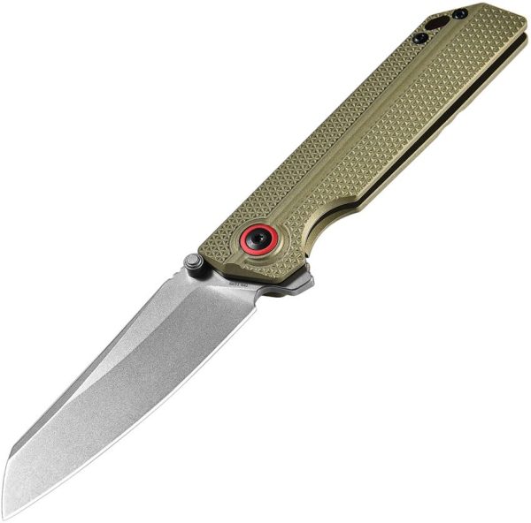 Oknife XEN-OAL Framelock Folding Knife S45VN Olive Green
