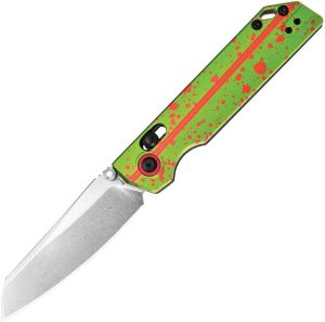 Oknife XEN Rail Lock Folding Knife Nitro V Zombie Green Ken Onion