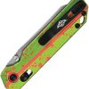 Oknife XEN Rail Lock Folding Knife Nitro V Zombie Green Ken Onion