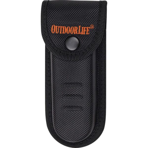Outdoor Life Lockback Folding Knife - Orange Nylon