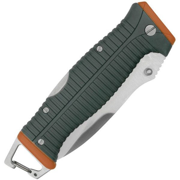 Outdoor Life Lockback Folding Knife - Orange Nylon