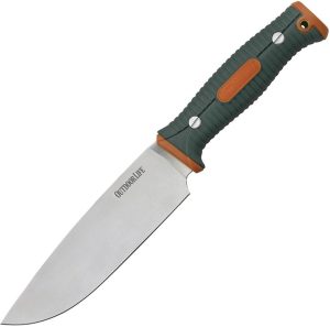 Outdoor Life Fixed Blade Knife - Large Orange Handle