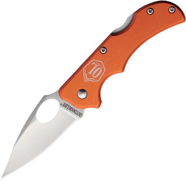 Outdoor Life Summit Lockback Orange Aluminum Folding Knife
