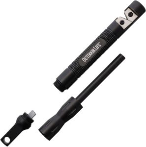 Outdoor Life Spark Multi Tool Black Aluminum Sharpener