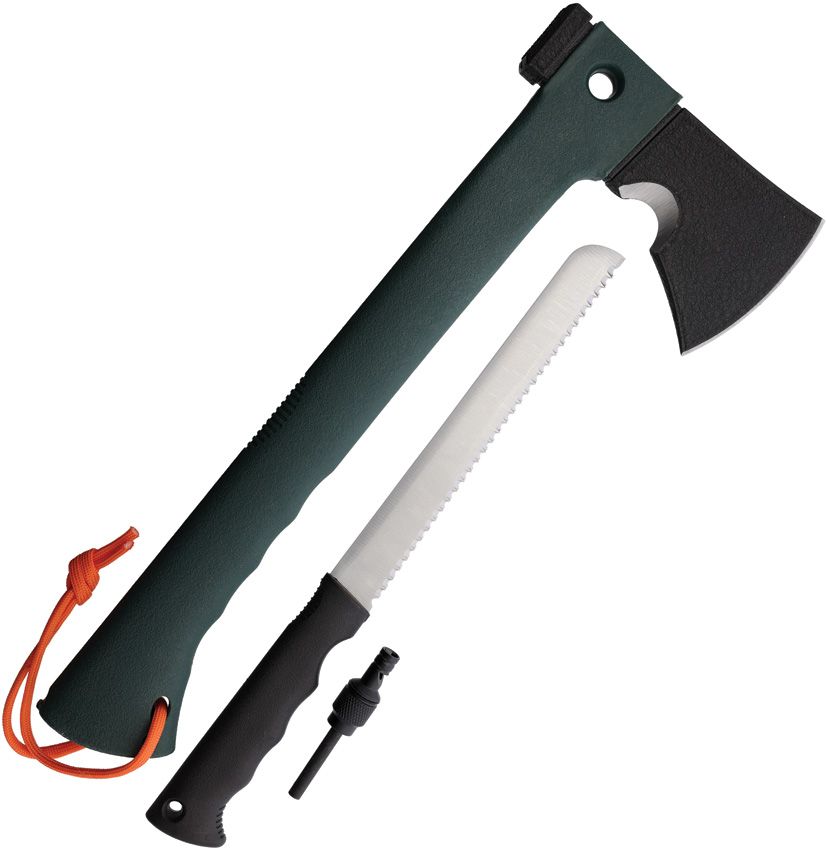 OLM1060B.jpg Outdoor Life Utility Axe 14" Black Oxide Head w/ Sheath