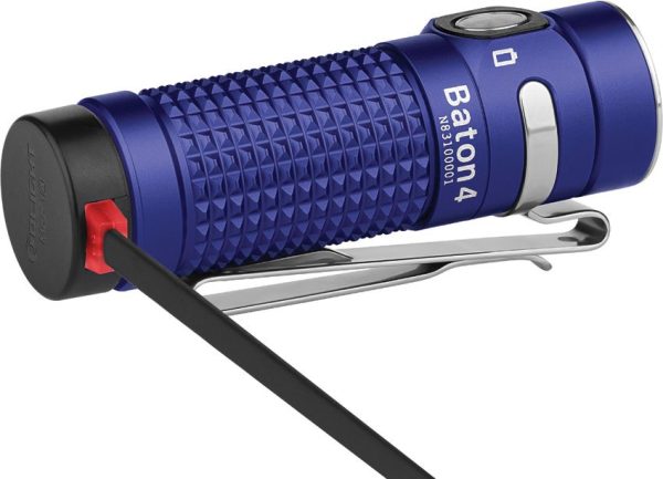 Olight Baton 4 Rechargeable Flashlight - Regal Blue