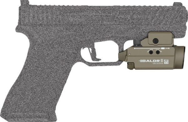 Olight Baldr S Tactical Light FDE - 800 Lumens Weapon Mount