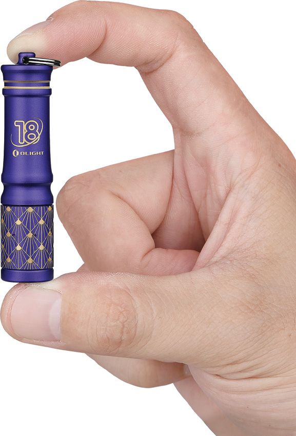 Olight i3E 18th Anniversary Keychain Light - Purple