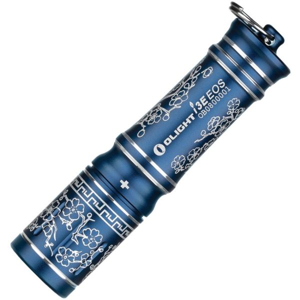 Olight i3E Keychain Light Blue Porcelain Design