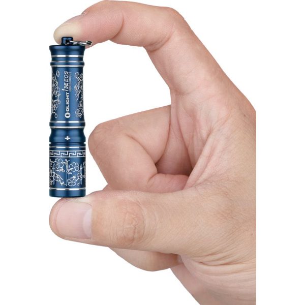 Olight i3E Keychain Light Blue Porcelain Design