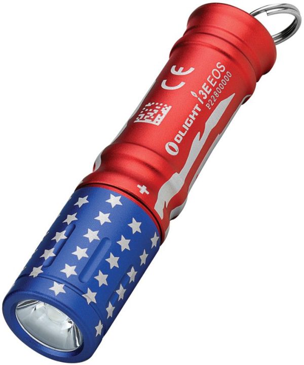 Olight i3E Stars/Stripes Keychain Flashlight - 90 Lumens