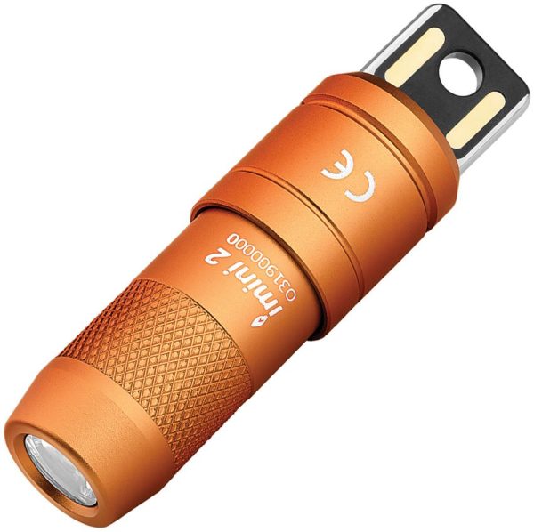 Olight iMini 2 Rechargeable Keychain Light - Orange