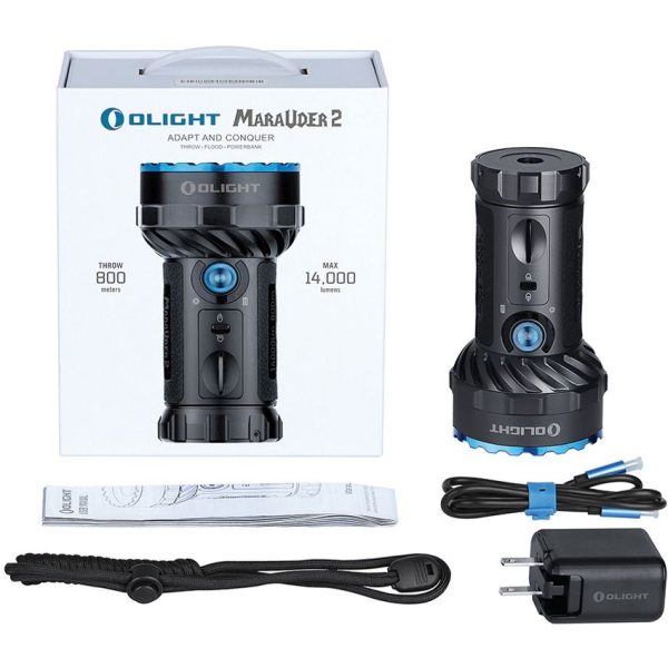 Olight Marauder 2 Flashlight Black 14000 Lumens