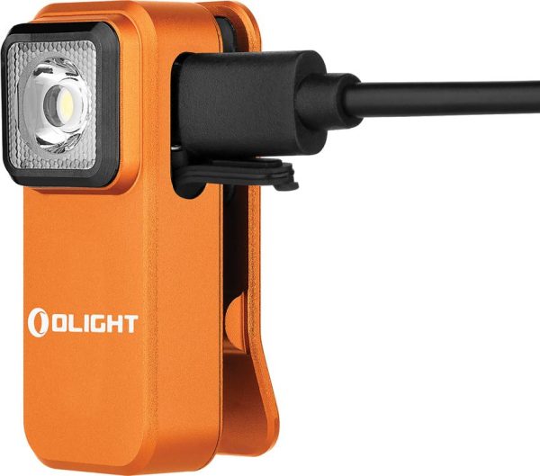 Olight Oclip Clip Light Orange Rechargeable