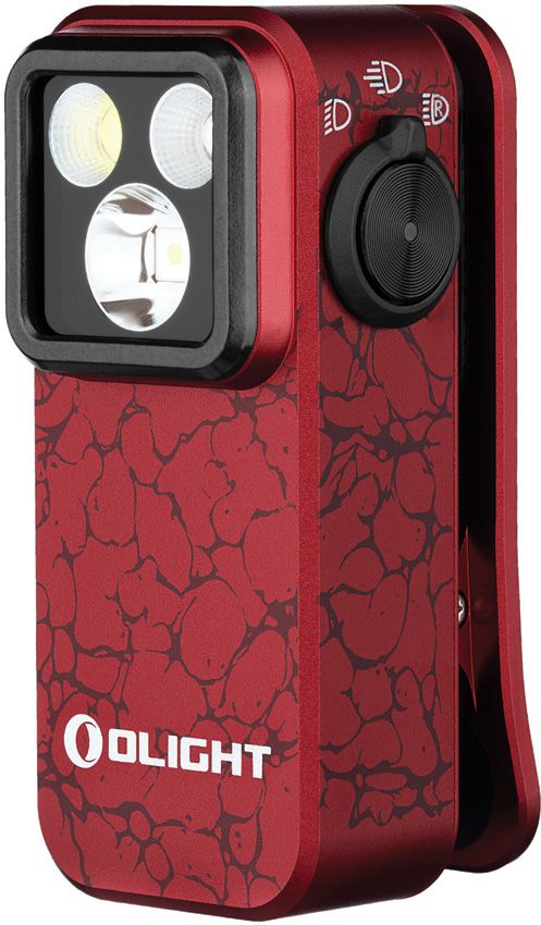 Olight Oclip Pro Rechargeable Clip Light - Molten Lava