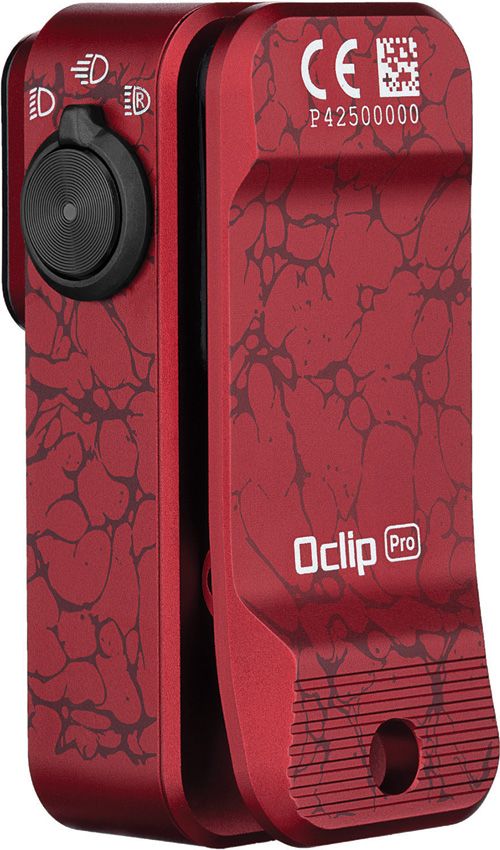 Olight Oclip Pro Rechargeable Clip Light - Molten Lava
