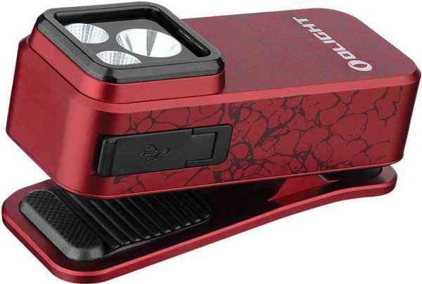 Olight Oclip Pro Rechargeable Clip Light - Molten Lava
