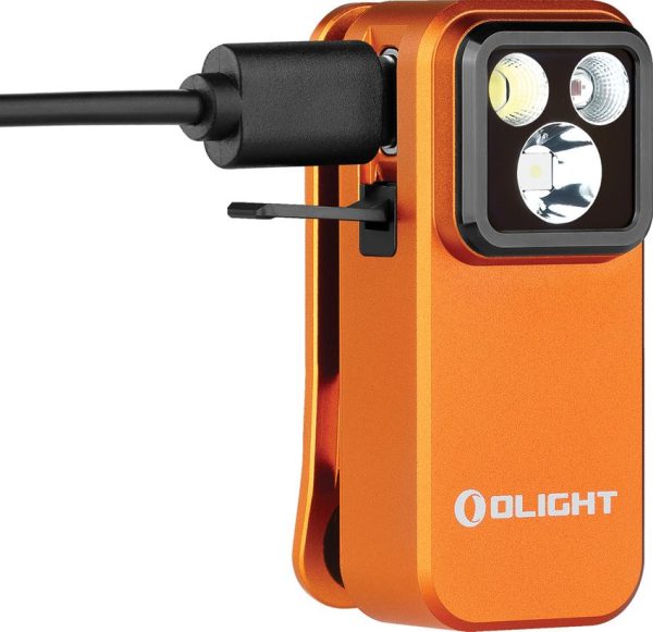 Olight Oclip Pro Rechargeable Clip Light - Orange