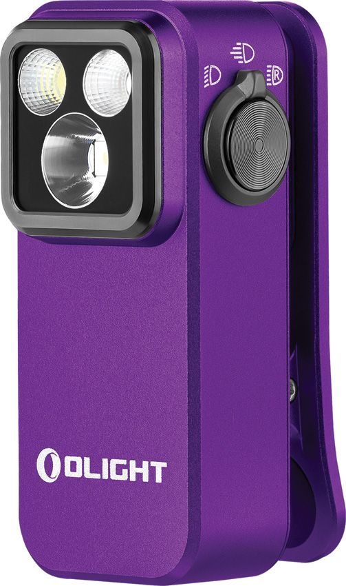 Olight Oclip Pro Rechargeable Clip Light - Purple