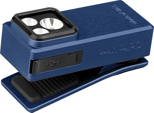 Olight Oclip Ultra Rechargeable Clip Light - Navy