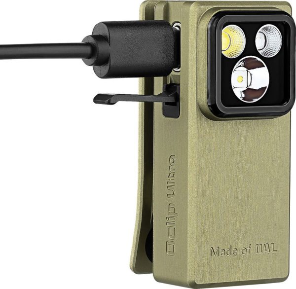 Olight Oclip Ultra Rechargeable Clip Light - Olive
