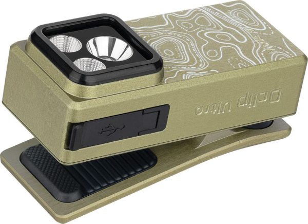Olight Oclip Ultra Rechargeable Keychain Light - Olive