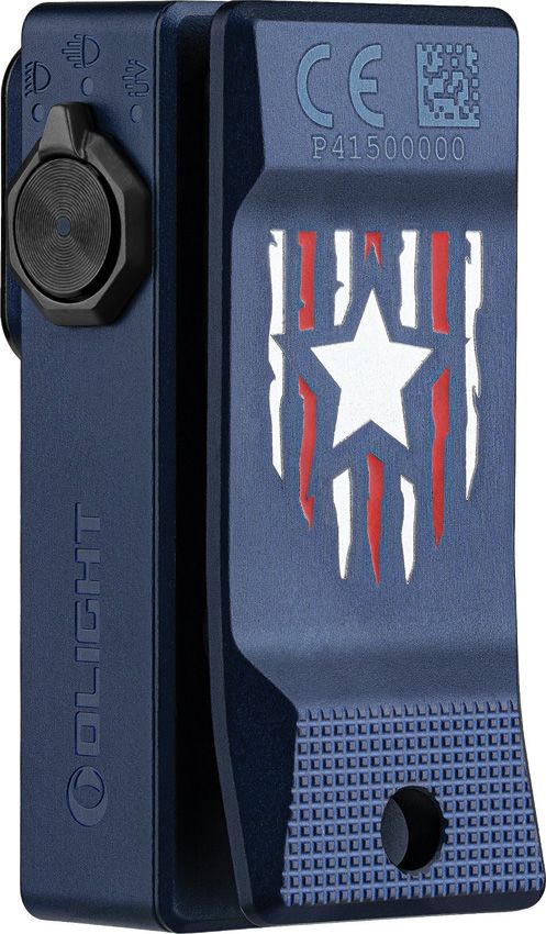 Olight Oclip Ultra Rechargeable Keychain Light - Patriot