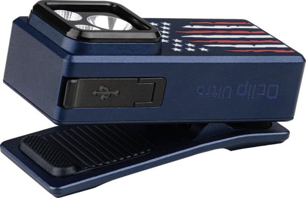 Olight Oclip Ultra Rechargeable Keychain Light - Patriot