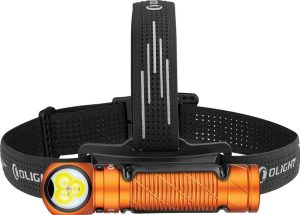 Olight Perun 3 Headlamp - Orange 3000 Lumens Rechargeable