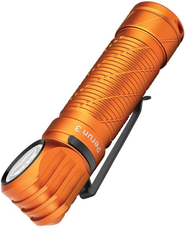 Olight Perun 3 Headlamp - Orange 3000 Lumens Rechargeable