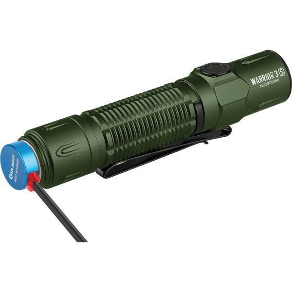Olight Warrior 3S Tactical Flashlight - Olive 2300L