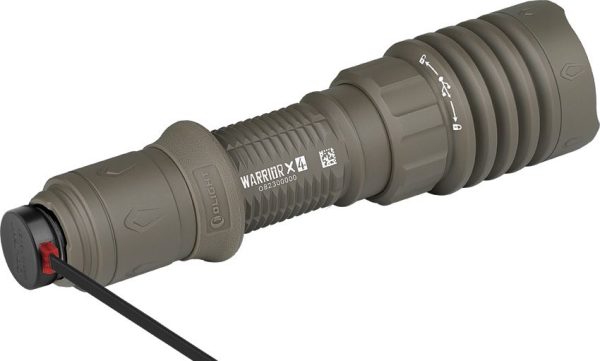 Olight Warrior X 4 Tactical Flashlight FDE